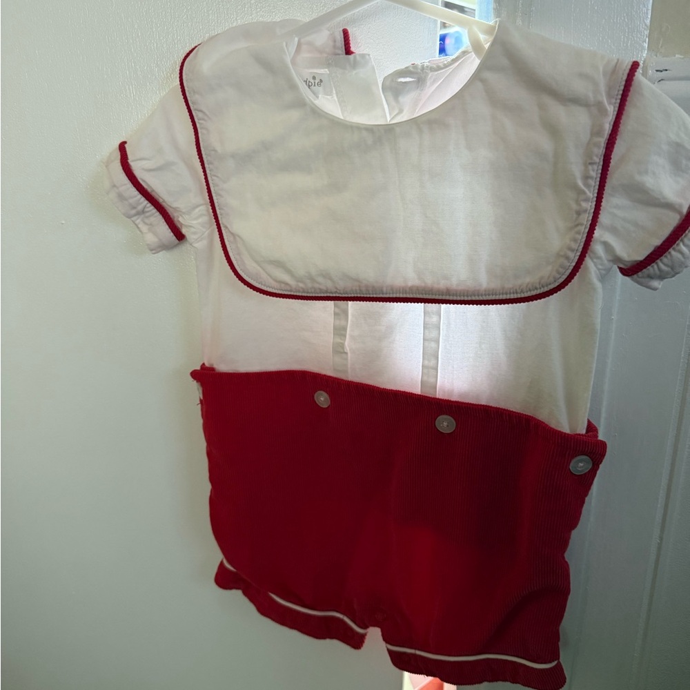 Classic Red and White Kids Shirt